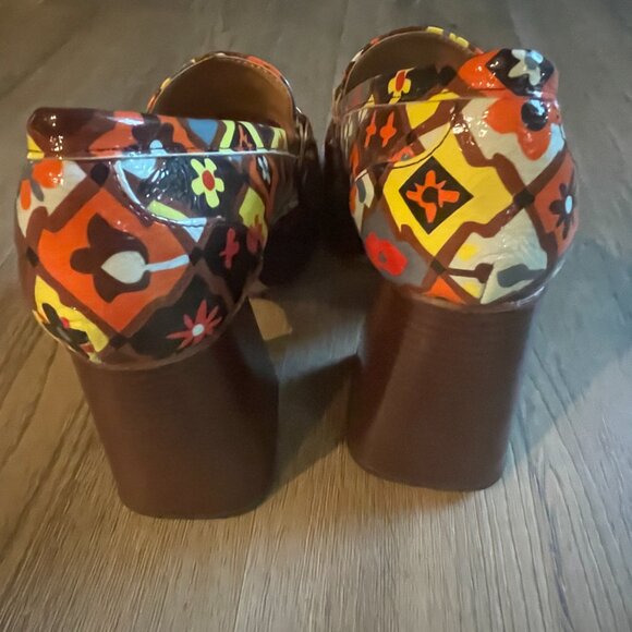 Circus NY Women's Susie Platform Retro 70's Slip-On Shoes 8.5 4" Heel - Picture 11 of 11